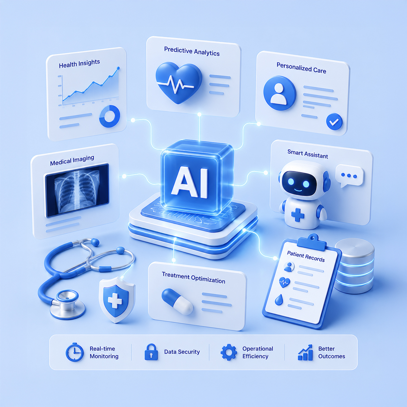 Generative AI in Healthcare: Applications, Risks, and Real Examples